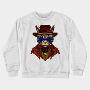 Cat gangsta Crewneck Sweatshirt